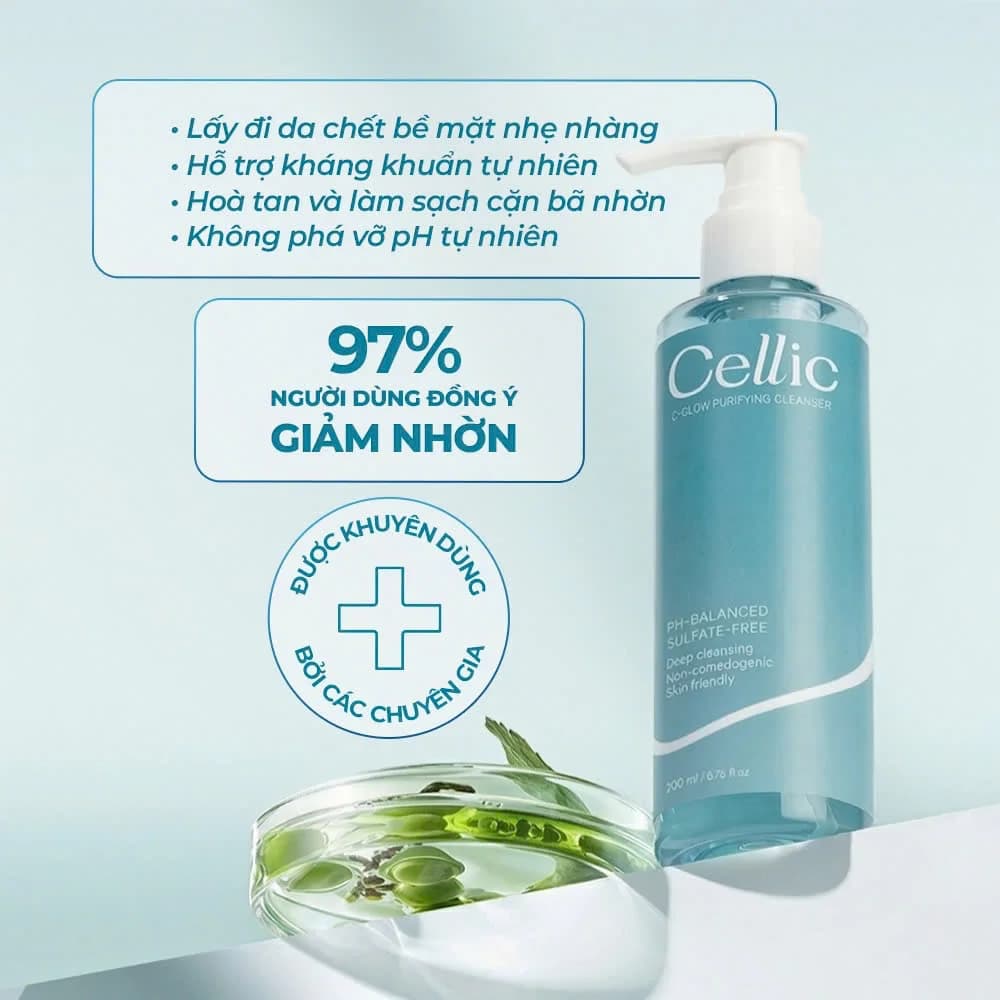 Gel Rửa Mặt Cellic C-Glow Purifying Cleanser 200g - ảnh 4