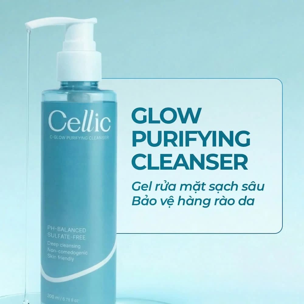 Gel Rửa Mặt Cellic C-Glow Purifying Cleanser 200g